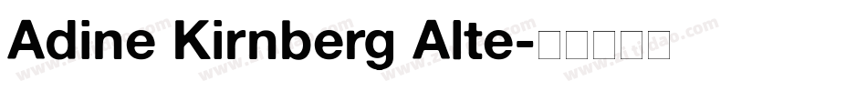 Adine Kirnberg Alte字体转换